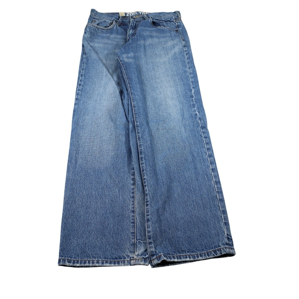 Zoo York Jeans Mens 30x30 Blue Medium Wash Straight Relaxed Logo Denim
